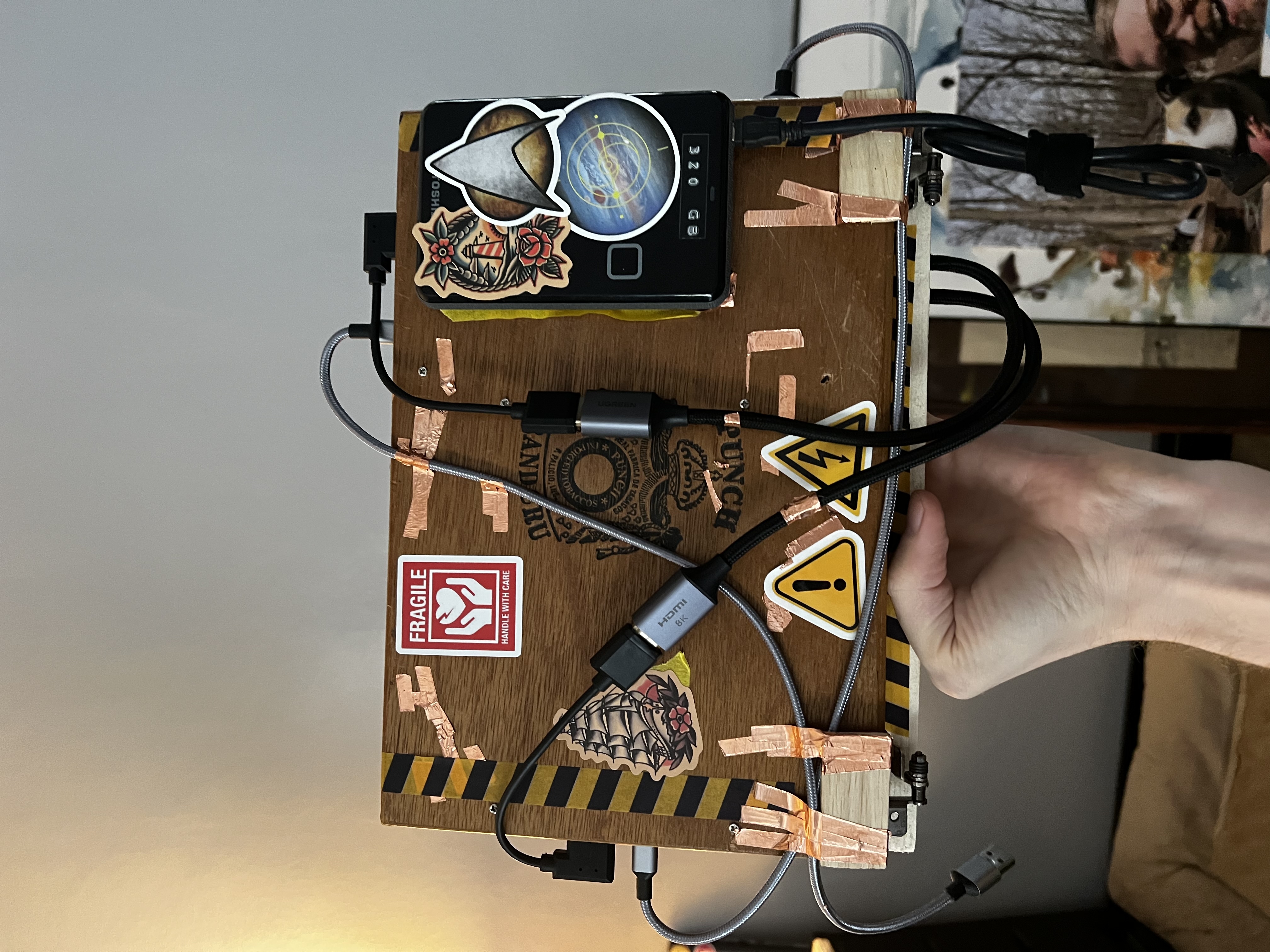 cyGar-01 v1.1 — third screen and rotary encoder added